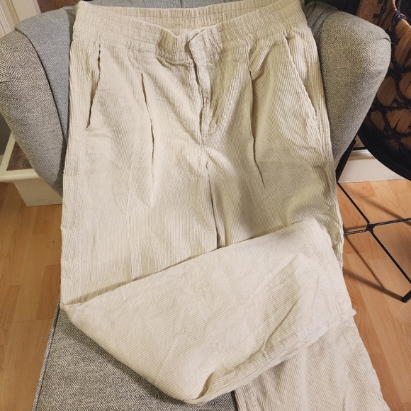 Cream corduroy pants - Picture 2 of 2